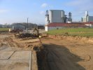 Oaza - realizacje: wymiana gruntu, prace przygotowawcze pod kostkę brukową w Zalewie